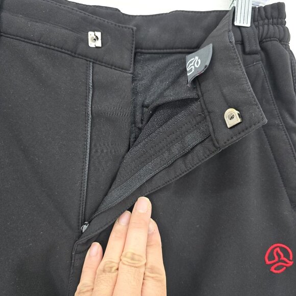 Ternua Black Softshell Snow Pants Women Size 28" Waist - Picture 5 of 9